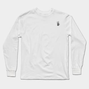 Plant2 BW - Pocket Size Image Long Sleeve T-Shirt